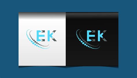 EK letter logo creative design. EK unique design. 15629978 Vector Art ...