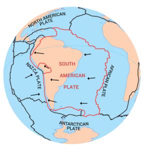 Brazil's relations to tectonic plate boundaries