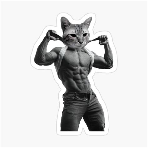 Big Cat Giga Chad Meme Template Sticker by Pixel-Turtle in 2022 | Figure drawing reference, Chad ...