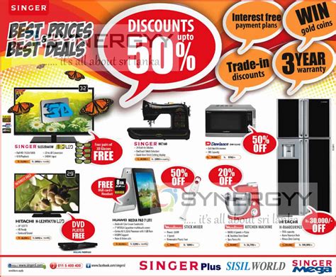 Up to 50% Discount at Singer Sri Lanka – SynergyY