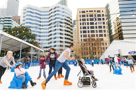 Ice Skating at Elizabeth Quay