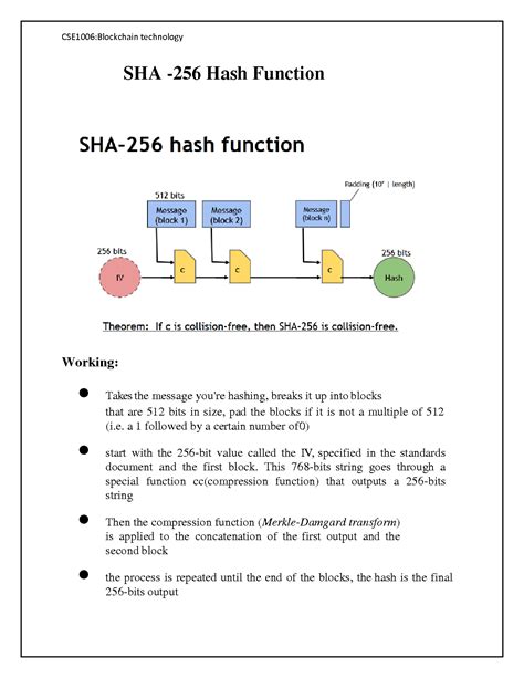 SOLUTION: SHA 256 Hash Function Notes - Studypool