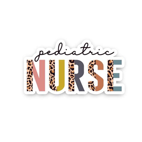 Pediatric Nurse Sticker Nurse Stickers Essential Worker | Etsy