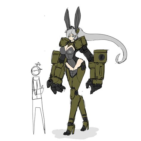 Mech Bunny Arm Battle by haloowl on DeviantArt