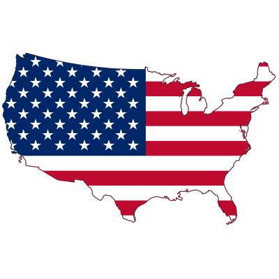 Usa Flag Map transparent PNG - StickPNG