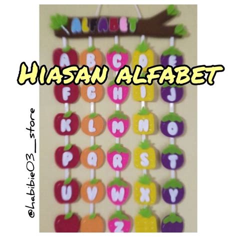 Jual Hiasan Alfabet//Hiasan dinding edukatif//Hiasan kelas SD//Hiasan ...