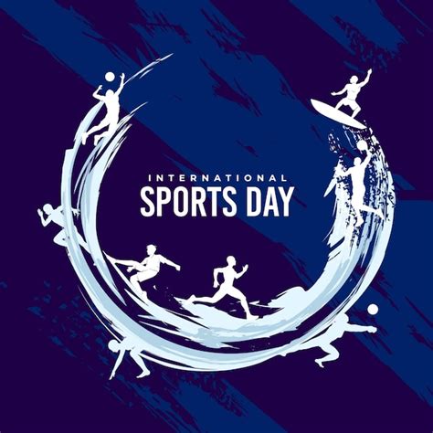 Premium Vector | International sports day vector illustration