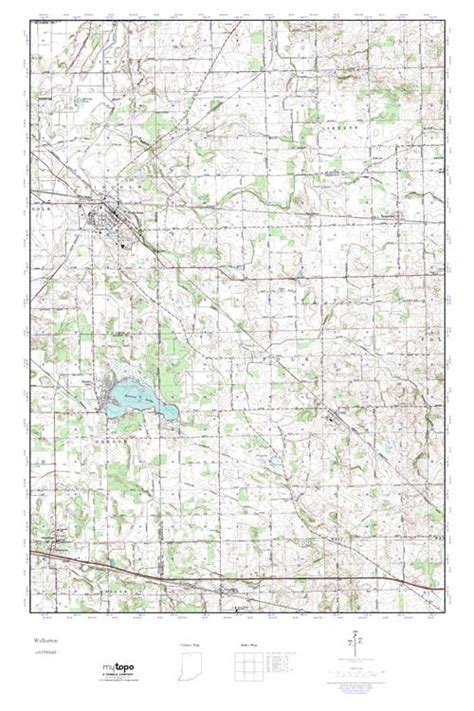 MyTopo Walkerton, Indiana USGS Quad Topo Map