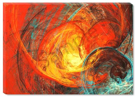 Red Swirl Original Painting Art | Business Name