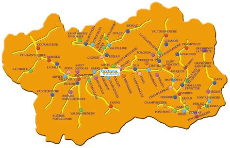 Aosta Valley Map 2 - MapSof.net