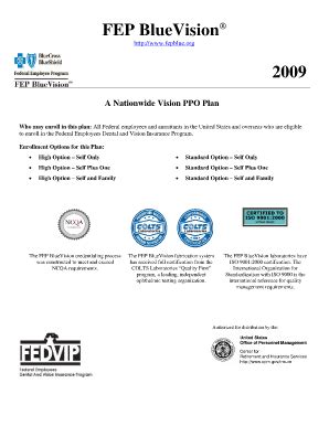 Fep Blue Vision - Fill Online, Printable, Fillable, Blank | pdfFiller