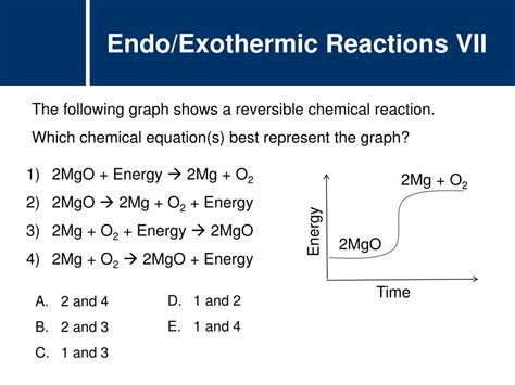 PPT - Chemistry Chemical Reactions : Exothermic and Endothermic PowerPoint Presentation - ID:3894482