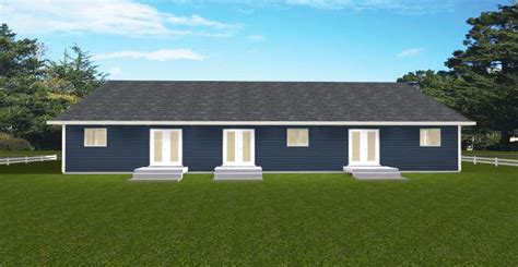 Triplex Plan 2020267 by Edesignsplans.ca | New house plans, Ranch style ...