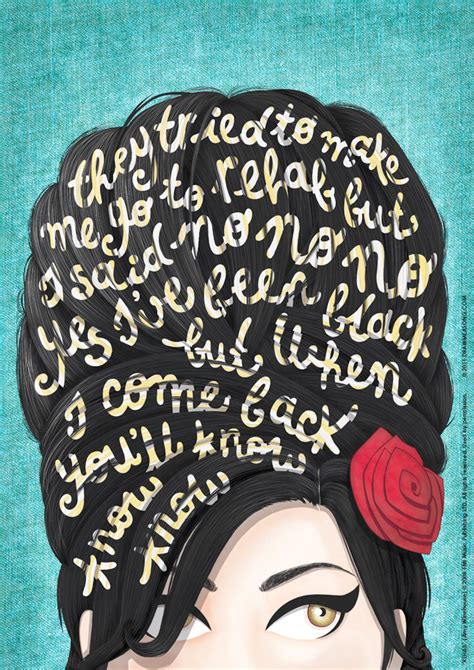 Rehab Amy Winehouse Music Poster Typography Lyrics Home - Etsy