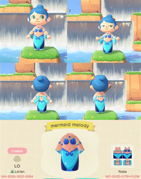 Mermaid dress, my first attempt with patterns :) - ac_newhorizons Animal Crossing Funny, Animal ...