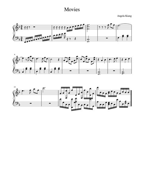 Movies Sheet music for Piano | Download free in PDF or MIDI | Musescore.com