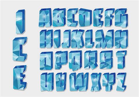 Icy Alphabet Vector 273367 Vector Art at Vecteezy