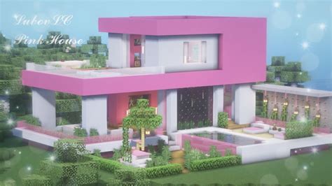 How to Build a Cute Pink House House | Minecraft Tutorial #1 🌸 - YouTube