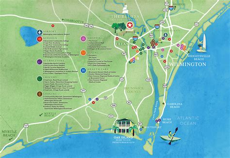 Wilmington Nc Tourist Map Ontheworldmap Com - vrogue.co