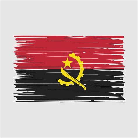 Angola Flag Brush Vector 20355870 Vector Art at Vecteezy