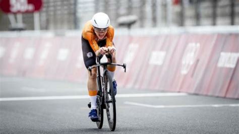 Annemiek van Vleuten betters her road race miss with a Gold in time trial