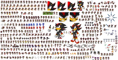 Shadow sprites by superdarkshadic on DeviantArt