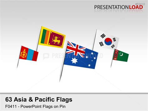 Asia & Pacific - Flags | PowerPoint Template | PresentationLoad