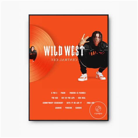 Central Cee wild West Album Music Print Poster Vynil / Fan Art Central See no Watermark After ...