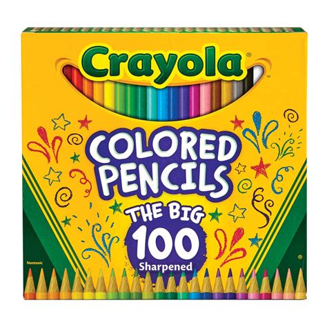 Crayola Colored Pencil Set, Child, Assorted Colors, 100 Count - Walmart ...