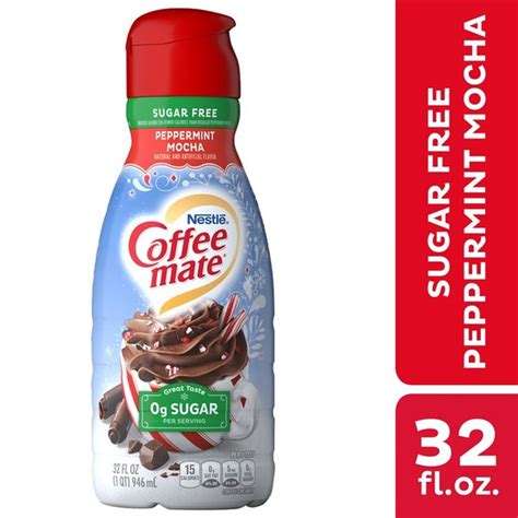 Nestlé Coffee Mate Sugar Free Peppermint Mocha Liquid Coffee Creamer ...