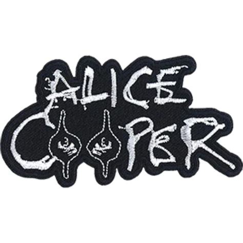 Alice Cooper Logo Eyes Logo - Embroidered Iron-On Patch at Sticker Shoppe