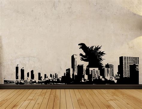 Godzilla Design Decal Wall Sticker 200cm X 58cm - Etsy