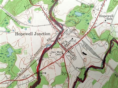 Antique Hopewell Junction New York 1957 US Geological Survey | Etsy