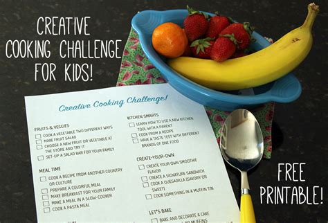 Creative Kids Cooking Challenge | Make and Takes