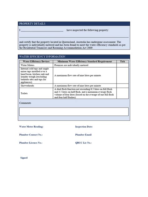 Water Efficiency Certificate | PDF