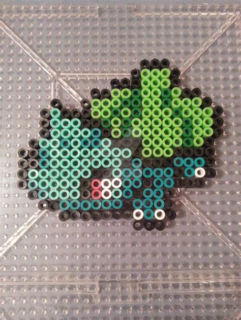 Bulbasaur Perler Bead Figure by AshMoonDesigns on DeviantArt