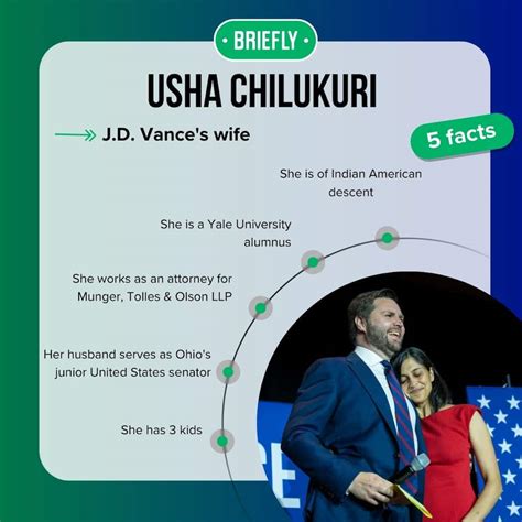 Meet J.D. Vance's wife: All about Usha Chilukuri Vance - Briefly.co.za