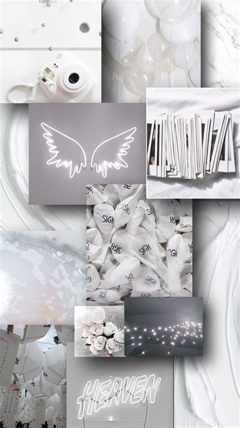 Aesthetic white heart Wallpapers Download | MobCup