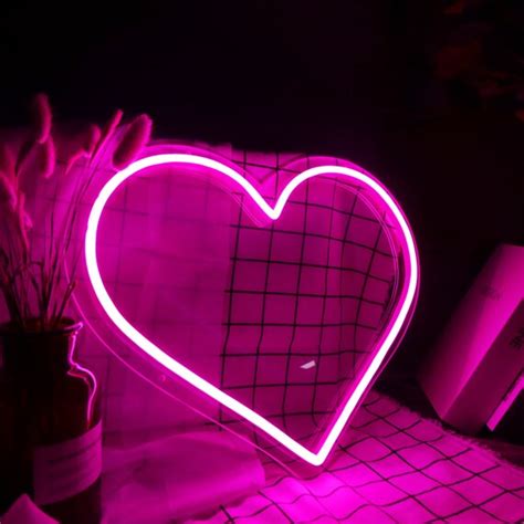 Heart Neon Sign Custom Neon Sign Neon Light up Sign Wall Decor - Etsy