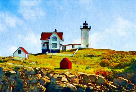 Nubble Lighthouse by CuriousJM on DeviantArt