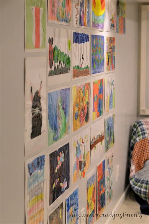 Kid's Art Gallery Wall {The Cheap & Easy Way} - My Suburban Kitchen