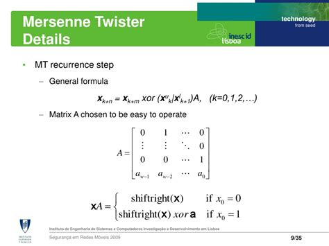 PPT - Mersenne Twister Random Number Generator & Diehard Randomness Test PowerPoint Presentation ...