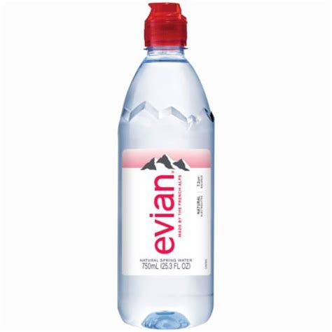 Evian Natural Spring Water Bottle, 750 ml - Kroger