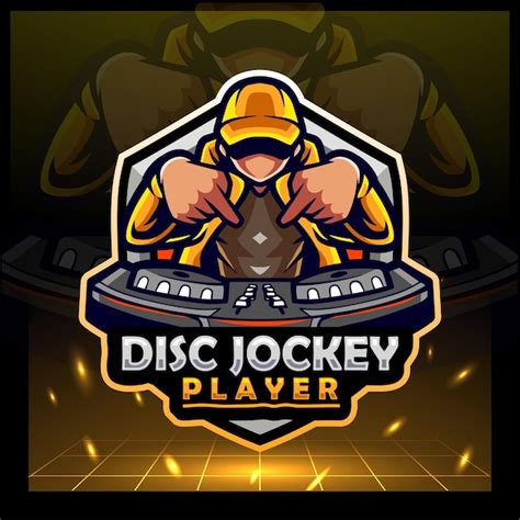 Premium Vector | Disc jockey mascot e sports logo design