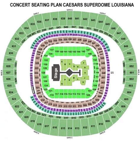 Caesars Superdome Seating Plan, Parking Map, Ticket Price, Ticket Booking