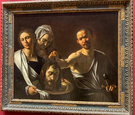 Caravaggio`s Salome Receives the Head of John the Baptist Editorial Stock Image - Image of site ...