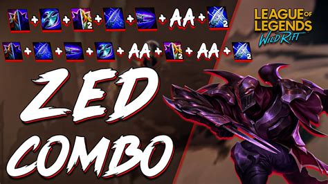 LOL WILD RIFT | ЗЕД КОМБО | ZED COMBO - YouTube