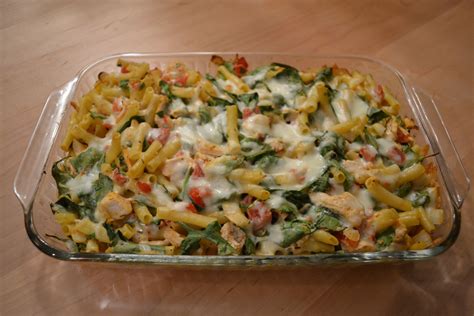 Here's the spinach pasta bake I re-created. It was very good! Spinach ...