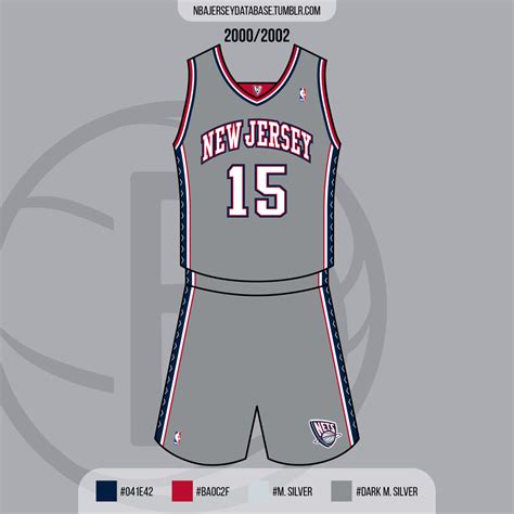 NBA Jersey Database, New Jersey Nets Alternate Jersey 2000-2002