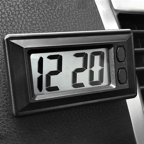 Car Dashboard Digital Clock - Small LED Clock Vehicle Adhesive Mini ...